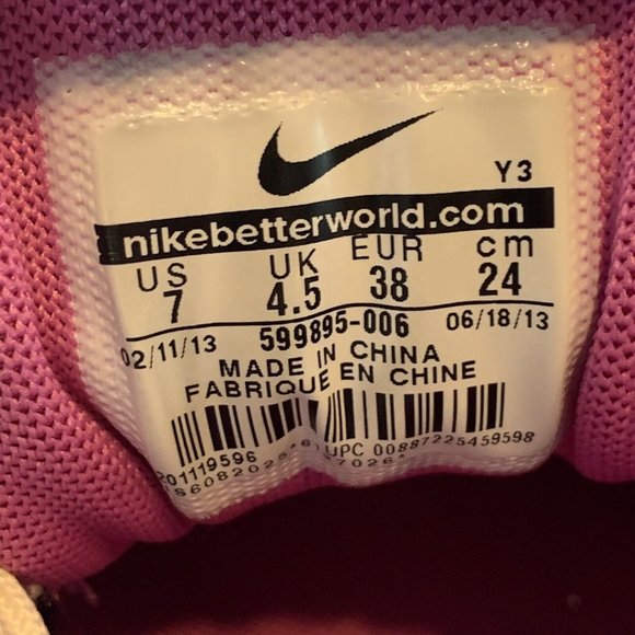 Nike Air Max 1 CMFT PRM‎ Black Pink Print Women’s Athletic Shoes Sneakers size 7 - Picture 8 of 8